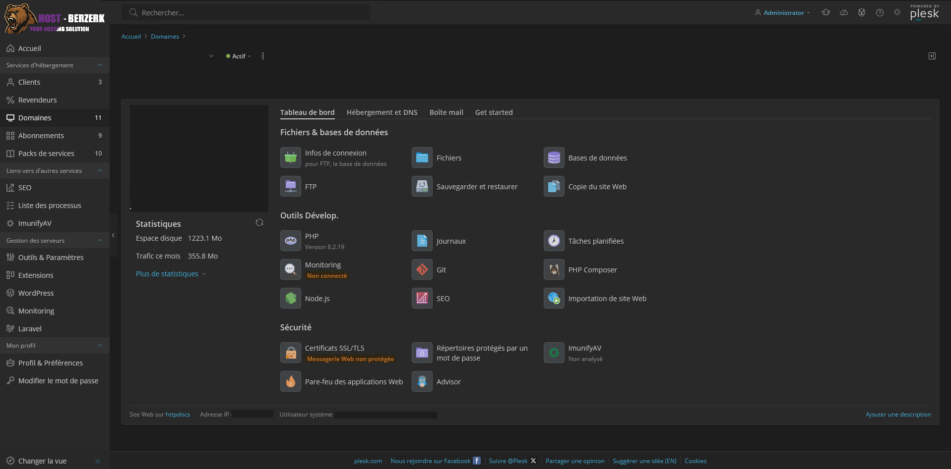 Panel Web